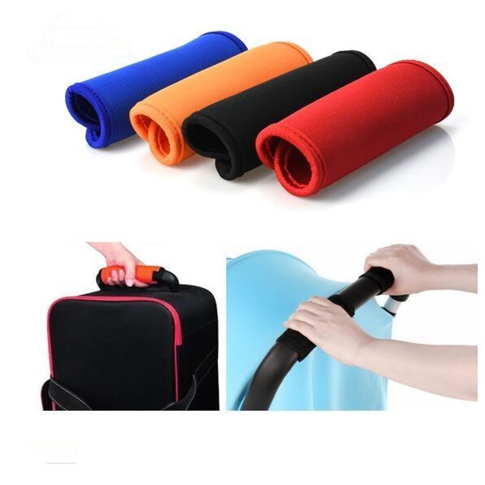 2 PCS Comfortable Neoprene Luggage Handle Wrap Grip Baby Universal Stroller Grip Protective Cover F