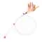 Interactive Cat Wand Toy With Bell Flexible Steel Teaser Stick For Active Play 3