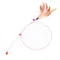 Interactive Cat Wand Toy With Bell Flexible Steel Teaser Stick For Active Play 3