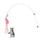 Interactive Cat Wand Toy With Bell Flexible Steel Teaser Stick For Active Play 4