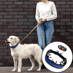 adjustable dog training chain collar for small medium dogs with quick release & anti-twist control