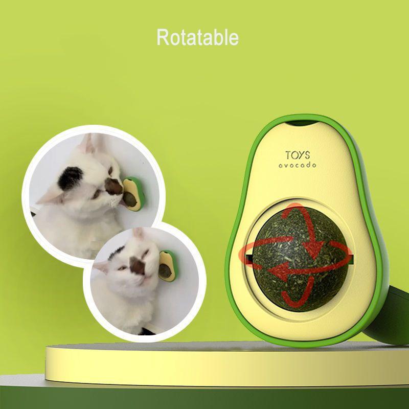 High-Converting Catnip Dental Toy Ball Avocado Cat Teething Toy