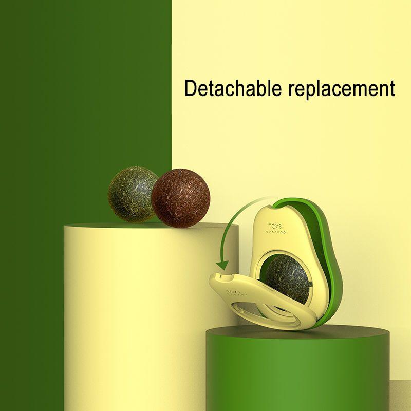 High-Converting Catnip Dental Toy Ball Avocado Cat Teething Toy