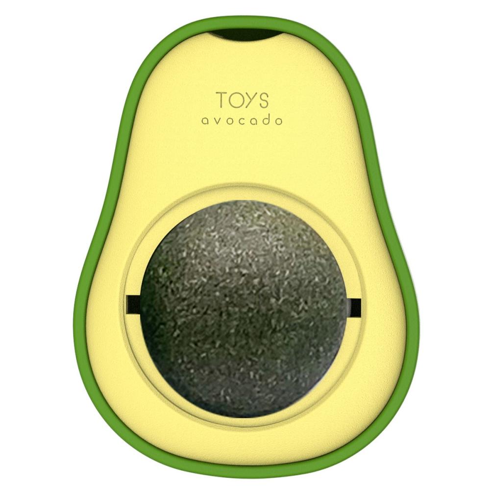 High-Converting Catnip Dental Toy Ball Avocado Cat Teething Toy