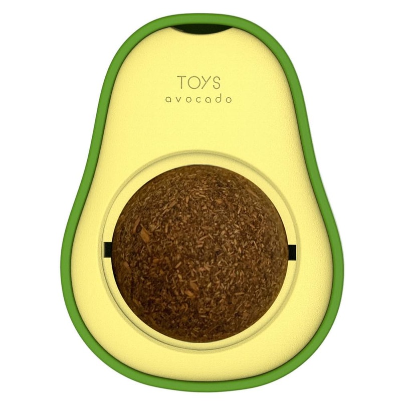 High-Converting Catnip Dental Toy Ball Avocado Cat Teething Toy