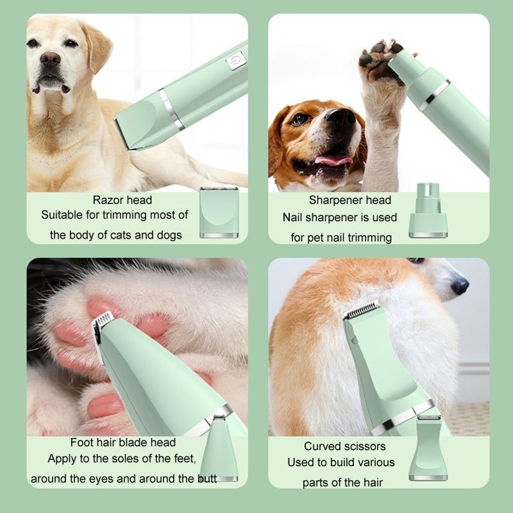 Quiet Pet Grooming Clipper For Cats Dogs With Precision Paw Trimmer 1