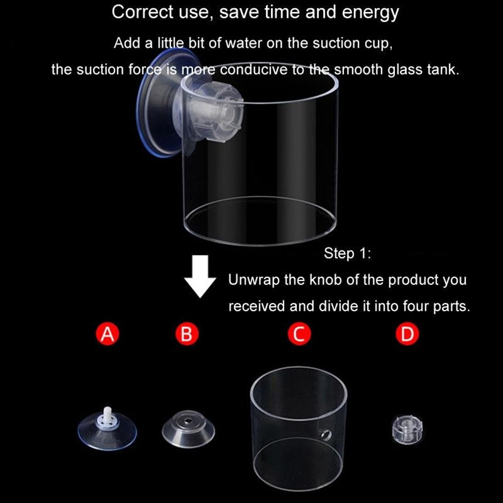 Acrylic Fish Tank Feeder Ring Floating Aquarium Feeding Ring With Suction Cup For Clean Feeding 5