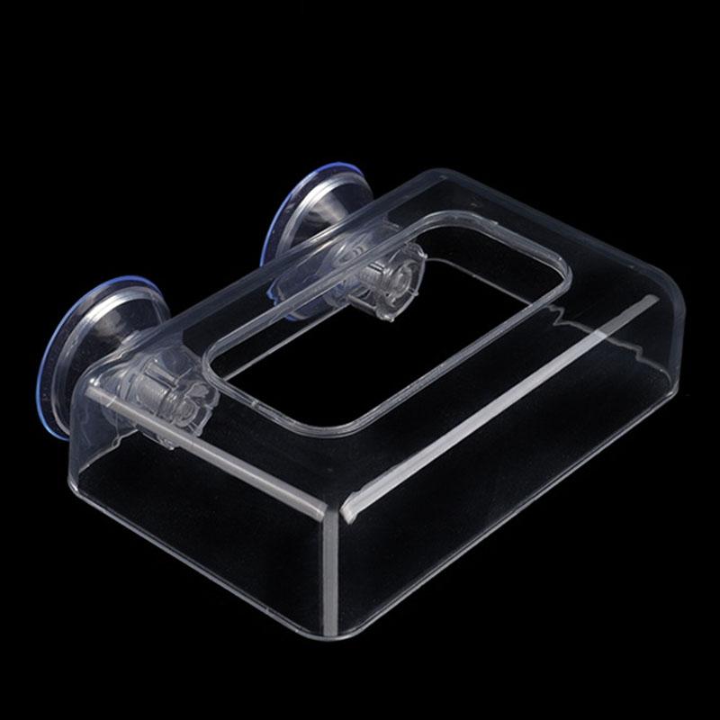 Acrylic Fish Tank Feeder Ring Floating Aquarium Feeding Ring with Suction Cup for Clean Feeding