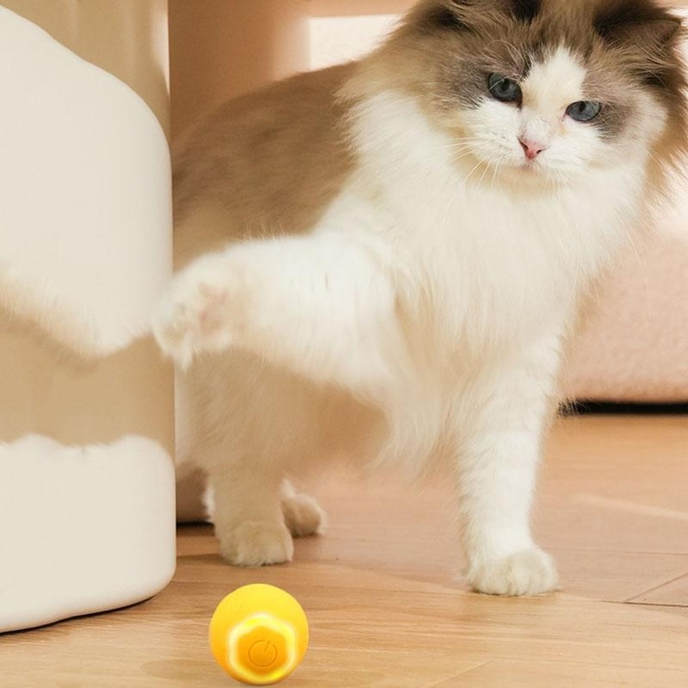 Smart Interactive Cat Ball Toy Automatic Rolling LED Pet Play Ball For Cats And Small Dogs 1