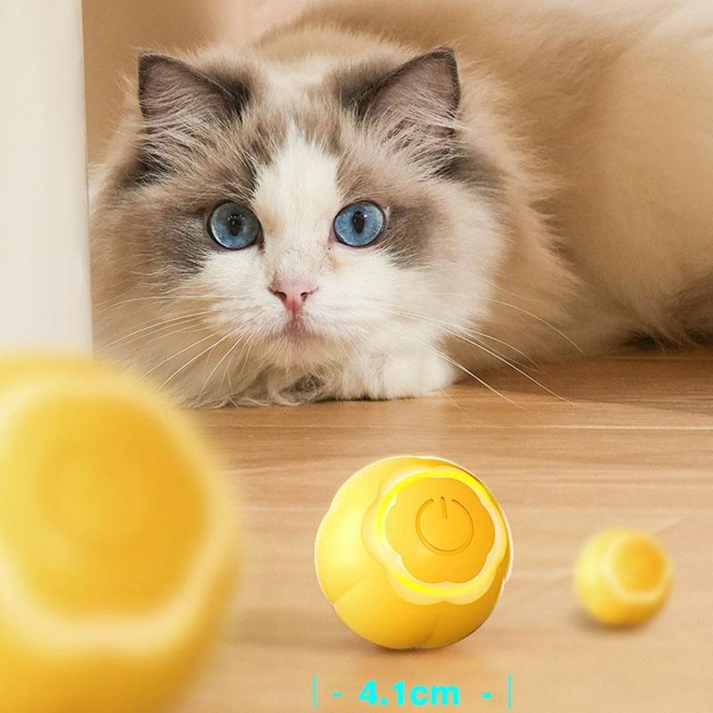 Smart Interactive Cat Ball Toy Automatic Rolling LED Pet Play Ball For Cats And Small Dogs 6