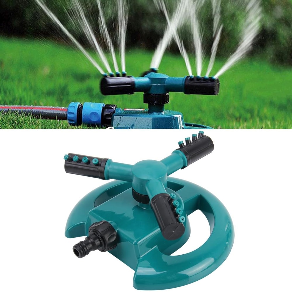 360 Rotating Garden Sprinkler With Adjustable Range 12 Inch Connector 1
