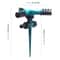 360 Rotating Garden Sprinkler With Adjustable Spray Arms Spike Base Lawn Irrigation System 3