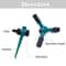 360 Rotating Garden Sprinkler With Adjustable Spray Arms Spike Base Lawn Irrigation System 4