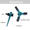 360 Rotating Garden Sprinkler With Adjustable Spray Arms Spike Base Lawn Irrigation System 4