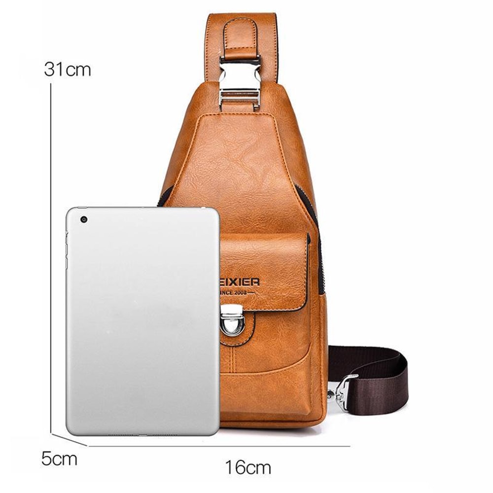 Lightweight Men Crossbody Chest Bag For Travel Hiking Sling Backpack 7