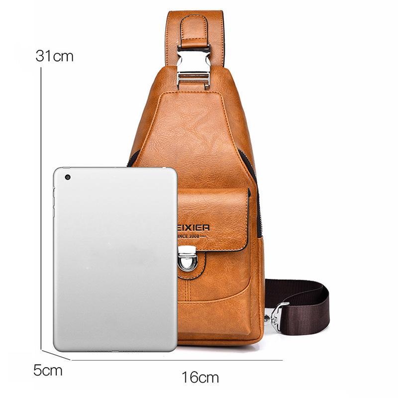 Lightweight Men Crossbody Chest Bag For Travel Hiking Sling Backpack 7