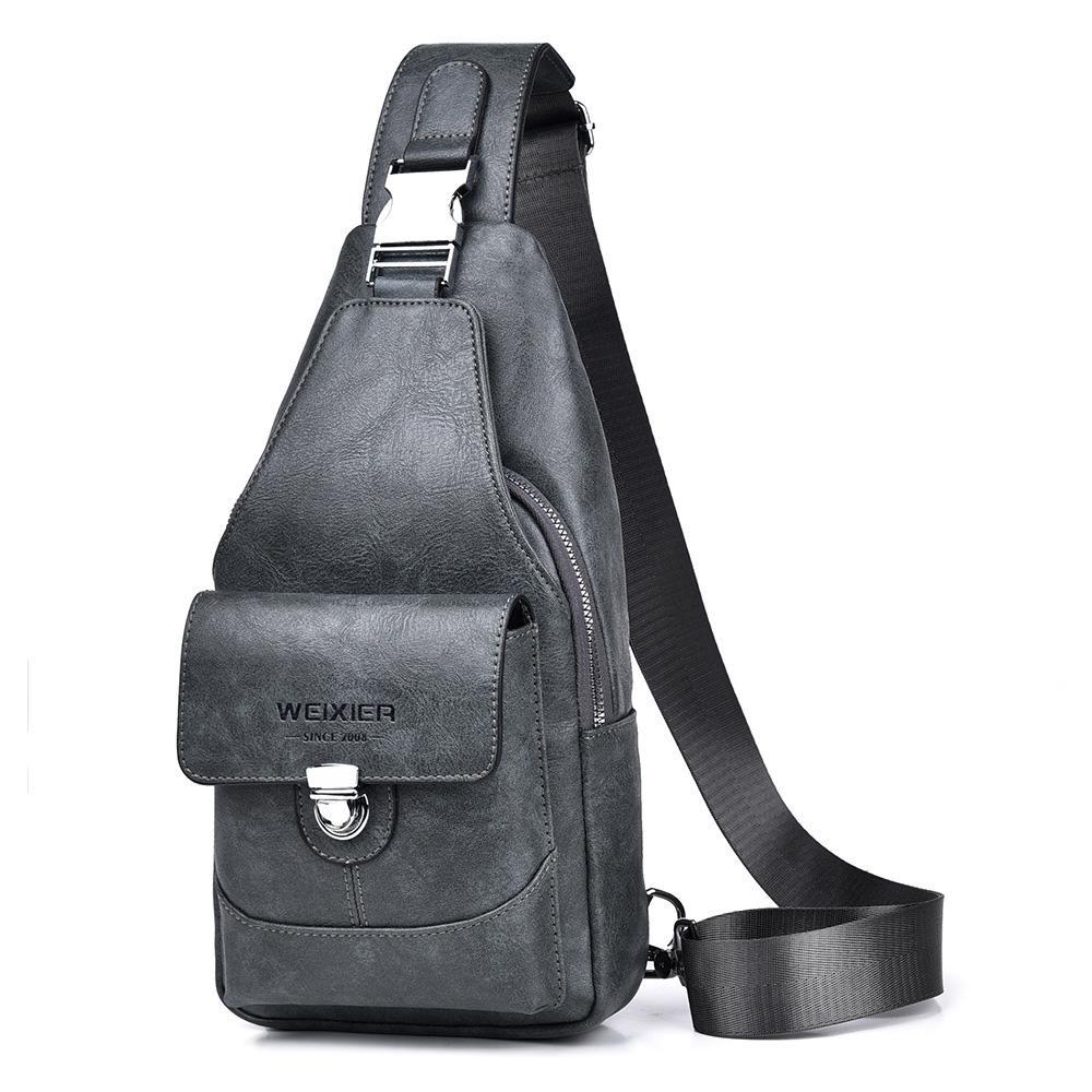 Lightweight Men Crossbody Chest Bag For Travel Hiking Sling Backpack 11