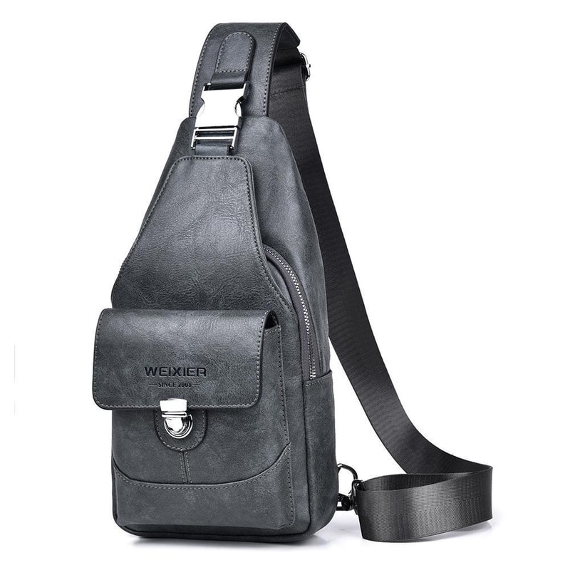Lightweight Men Crossbody Chest Bag For Travel Hiking Sling Backpack 11