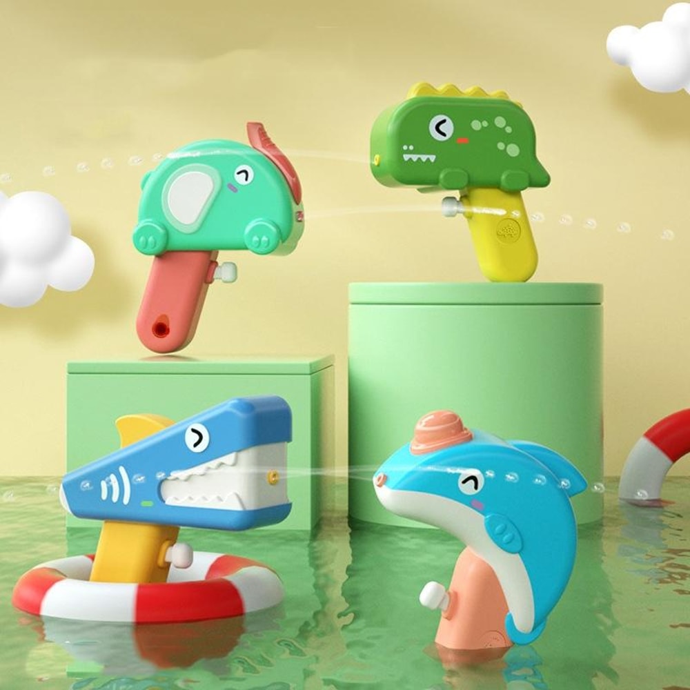 Kids Push Water Spray Toy Shark Beach Blaster Summer Outdoor Fun 1