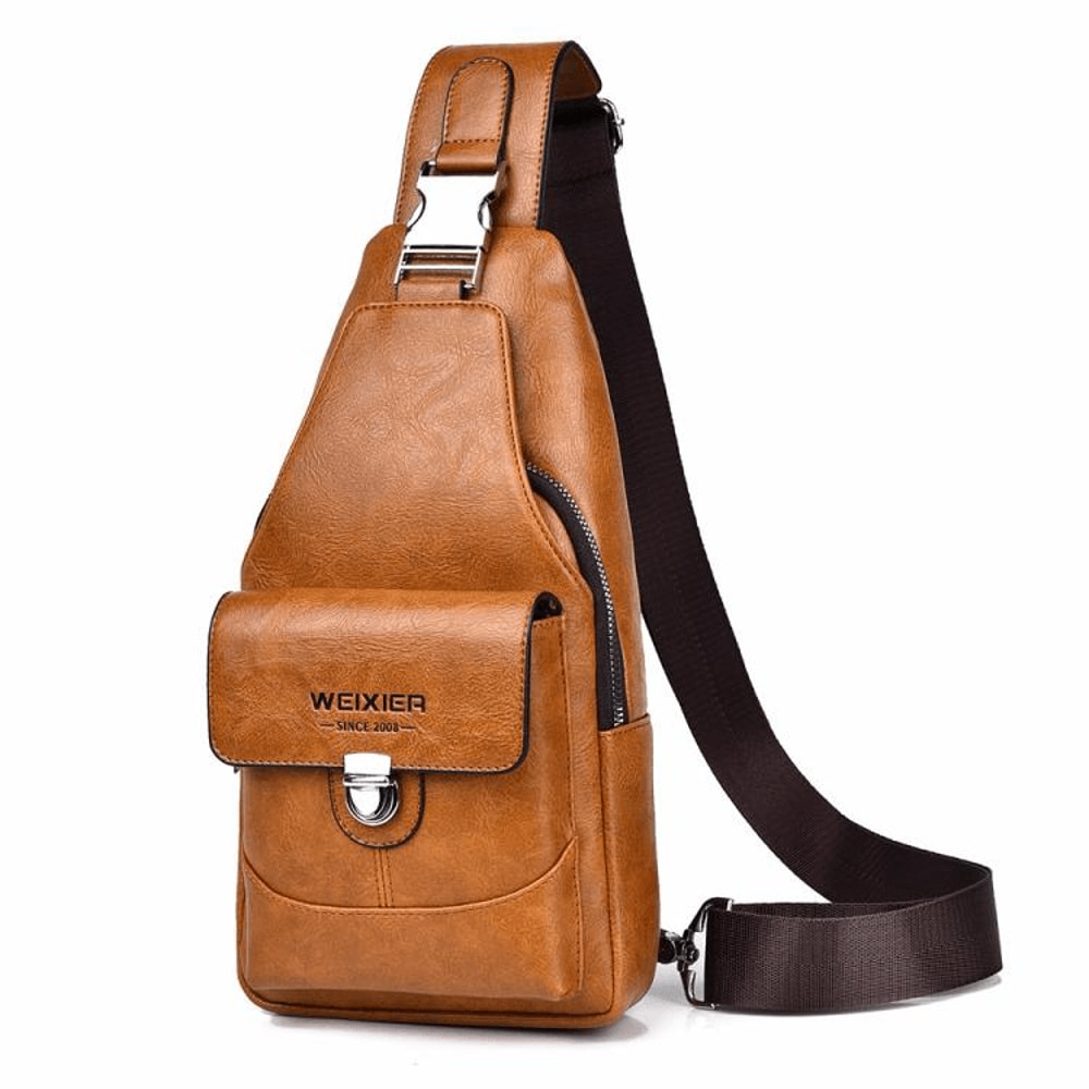 Lightweight Men Crossbody Chest Bag For Travel Hiking Sling Backpack 8