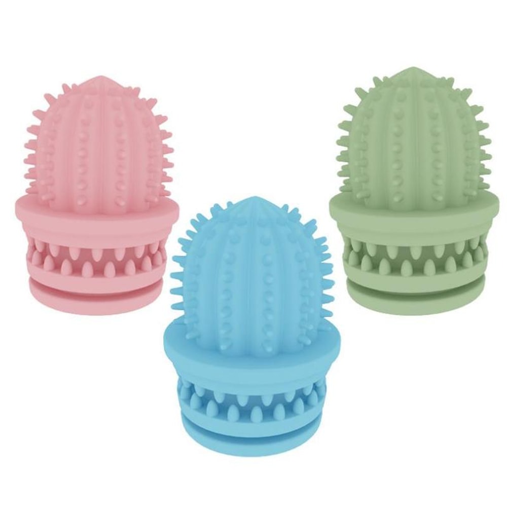 Dog Chew Toy For Teeth Cleaning Cactus Dental Chew Toy Durable Puppy Teething Toy 1