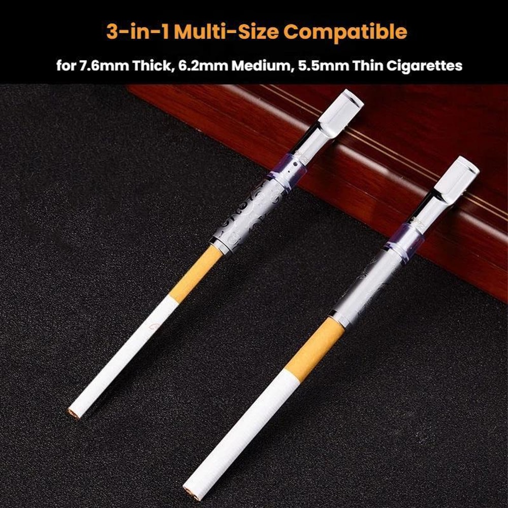 Reusable Cigarette Filter Metal Holder Universal Washable Tip For All Cigarette Sizes 5