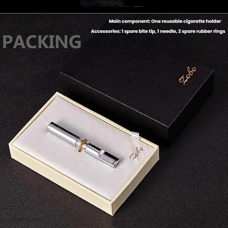 Reusable Cigarette Filter Metal Holder Universal Washable Tip For All Cigarette Sizes 7