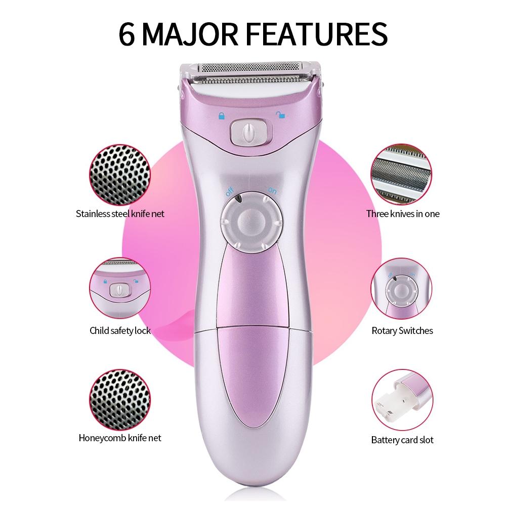 Electric Hair Remover For Women Portable Body Shaver Painless Grooming Tool 8