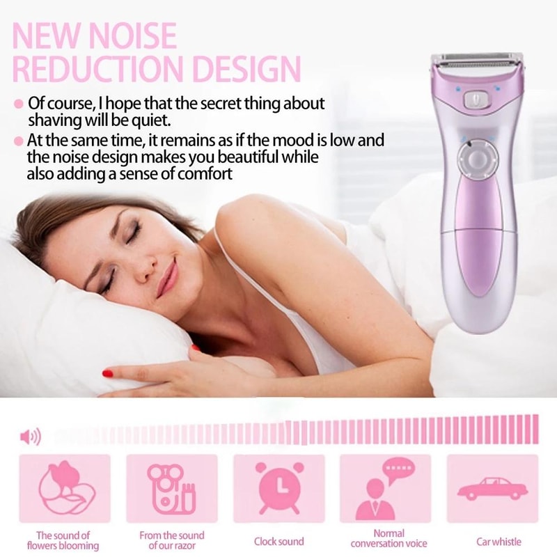 Electric Hair Remover For Women Portable Body Shaver Painless Grooming Tool 10