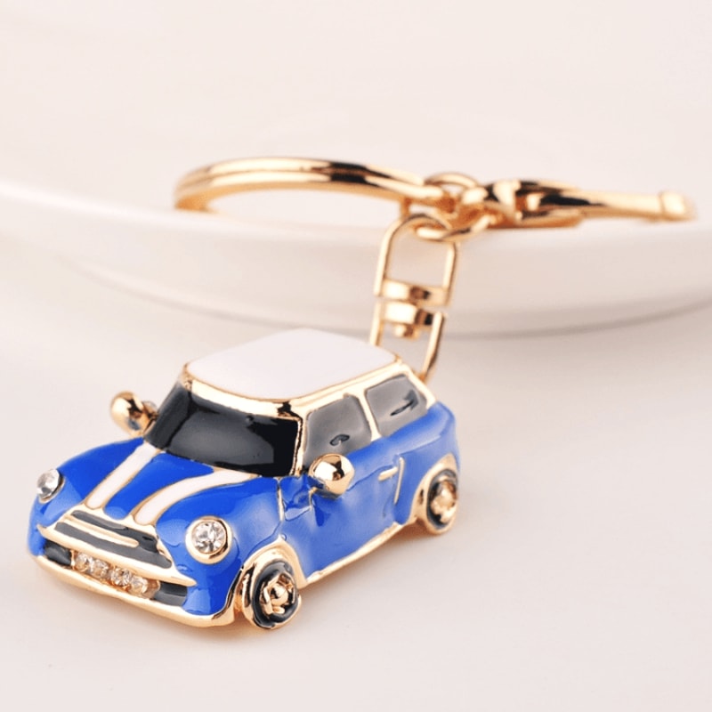 Mini Beetle Car Keychain Durable Metal Car Key Pendant Gift 9