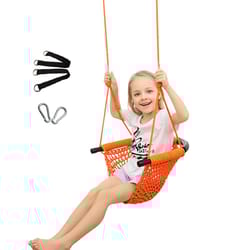 kids hanging swing chair indoor outdoor adjustable garden swing for children