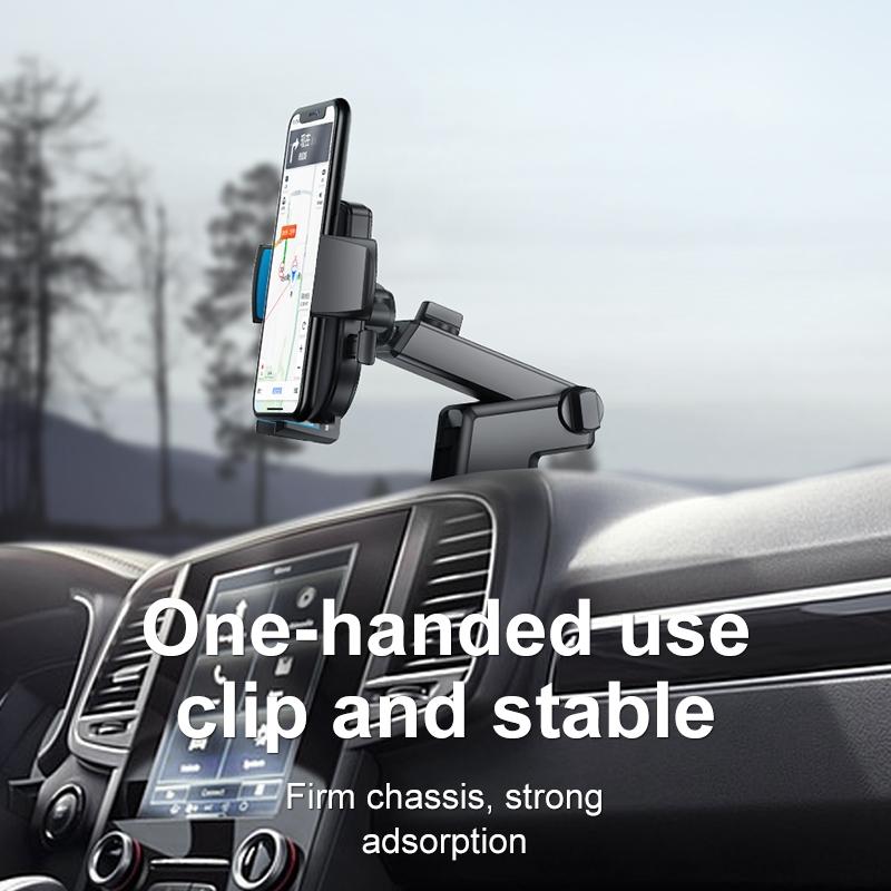 Car Phone Holder With OneHand Grip Strong Dashboard Mount 2