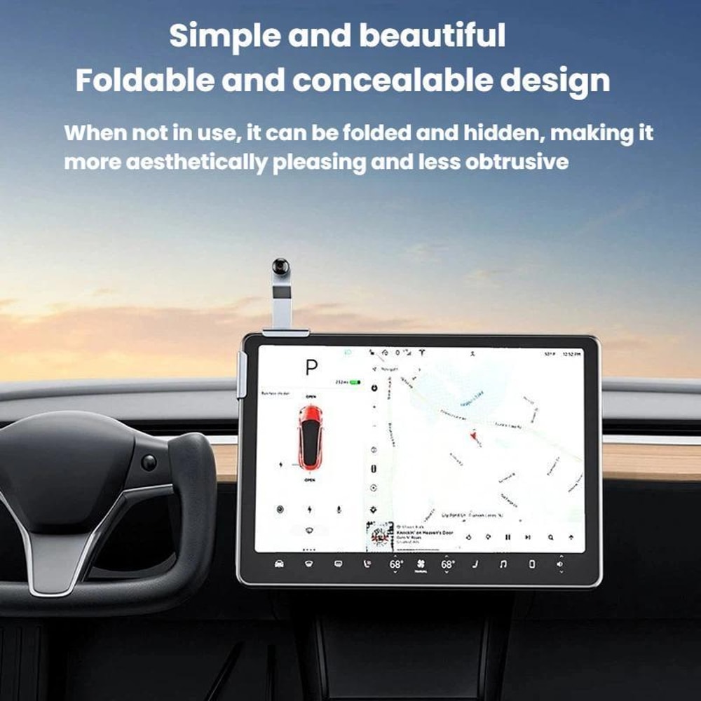 Rotatable Car Phone Holder For Dashboard With 360 Adjustable Mount For Tesla BYD NIO Displays 6