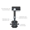 Rotatable Retractable Rearview Mirror Phone Holder For Car Safe Driving Mount 6