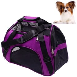 portable pet backpack carrier breathable folding dog travel bag