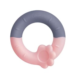 silicone baby teether toy safe gum relief infant teething ring with easy grip design