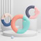 Silicone Baby Teether Toy Safe Gum Relief Infant Teething Ring With Easy Grip Design 1