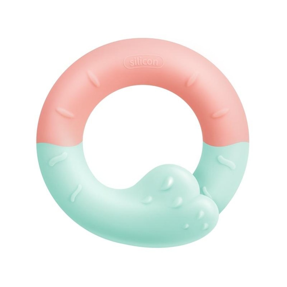 Silicone Baby Teether Toy Safe Gum Relief Infant Teething Ring With Easy Grip Design 10