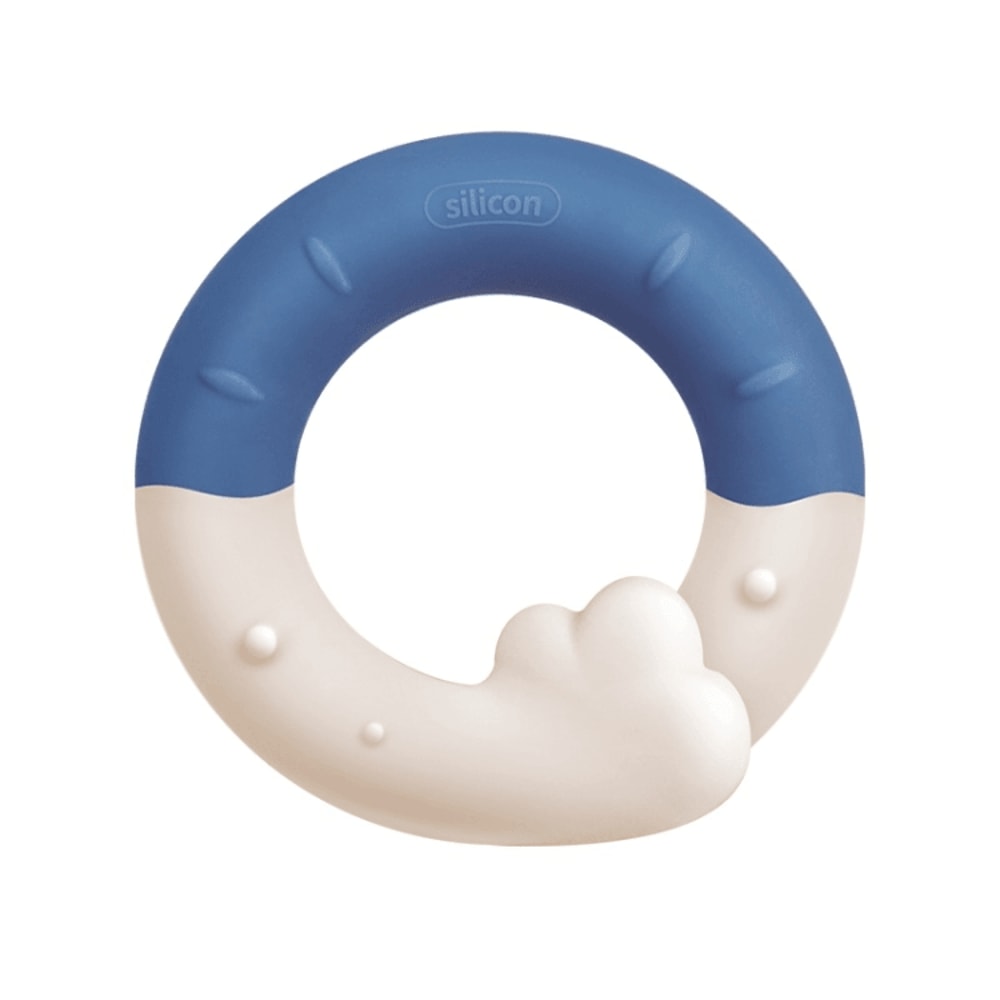 Silicone Baby Teether Toy Safe Gum Relief Infant Teething Ring With Easy Grip Design 11