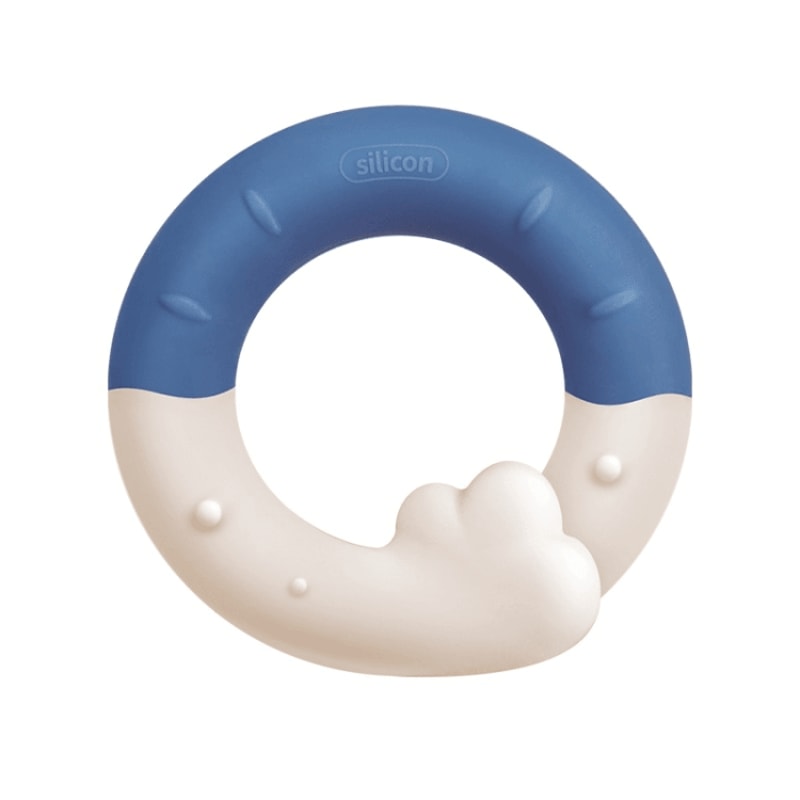 Silicone Baby Teether Toy Safe Gum Relief Infant Teething Ring With Easy Grip Design 11