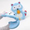 Baby Raccoon Silicone Teething Toy Rattle Safe BPA Free Teether For Infants 5