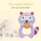 Baby Raccoon Silicone Teething Toy Rattle Safe BPA Free Teether For Infants 7