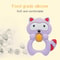 Baby Raccoon Silicone Teething Toy Rattle Safe BPA Free Teether For Infants 7