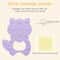 Baby Raccoon Silicone Teething Toy Rattle Safe BPA Free Teether For Infants 8