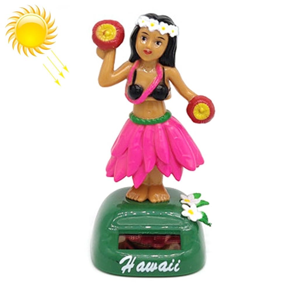 Solar Powered Dancing Hula Girl Car Dashboard Bobble Toy Cute Hawaiian Decor Gift 1
