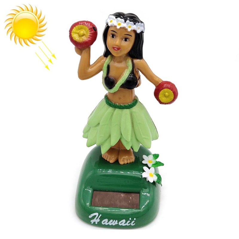 Solar Powered Dancing Hula Girl Car Dashboard Bobble Toy Cute Hawaiian Decor Gift 6