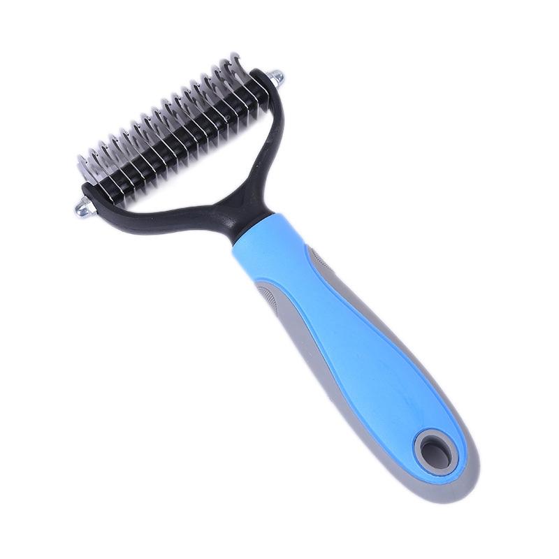 Stainless Steel Dog Grooming Comb Gentle Pet Detangling Shedding Tool 1