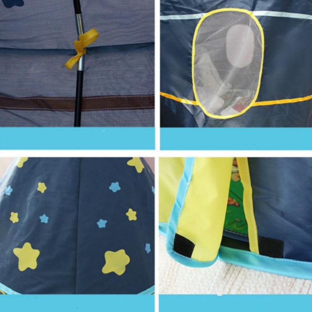 Kids Indoor Play Tent Yurt Playhouse Foldable Children Toy House