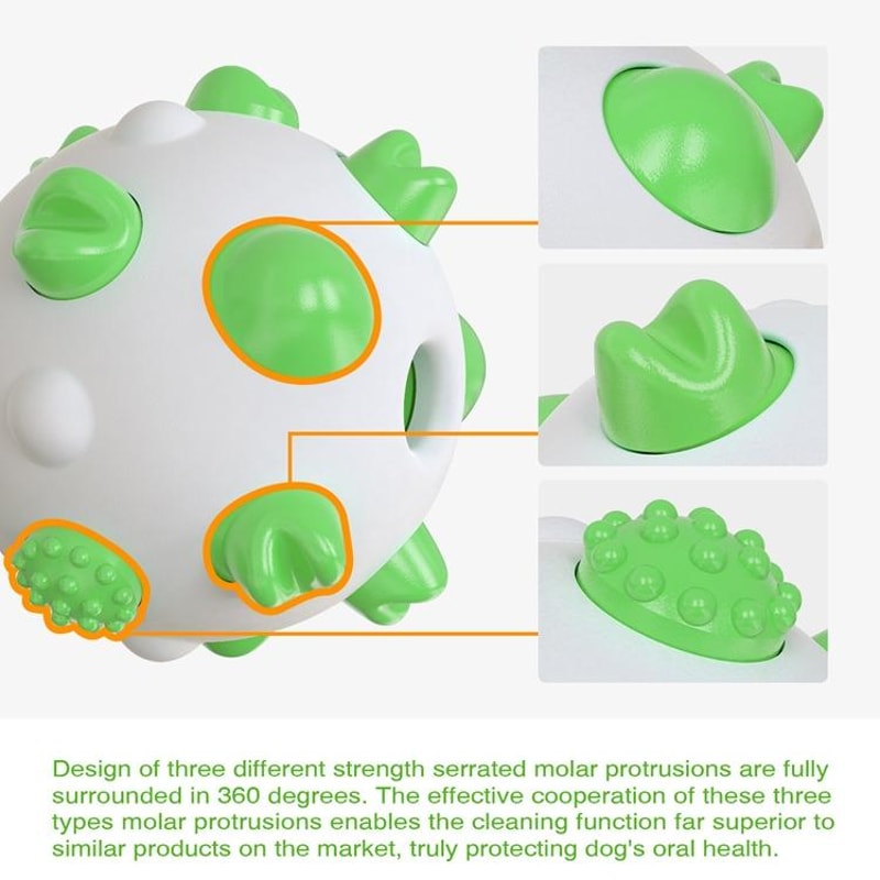 Durable Dog Chew Toy Ball Dental Cleaning Molar Stick For Aggressive Chewers 5