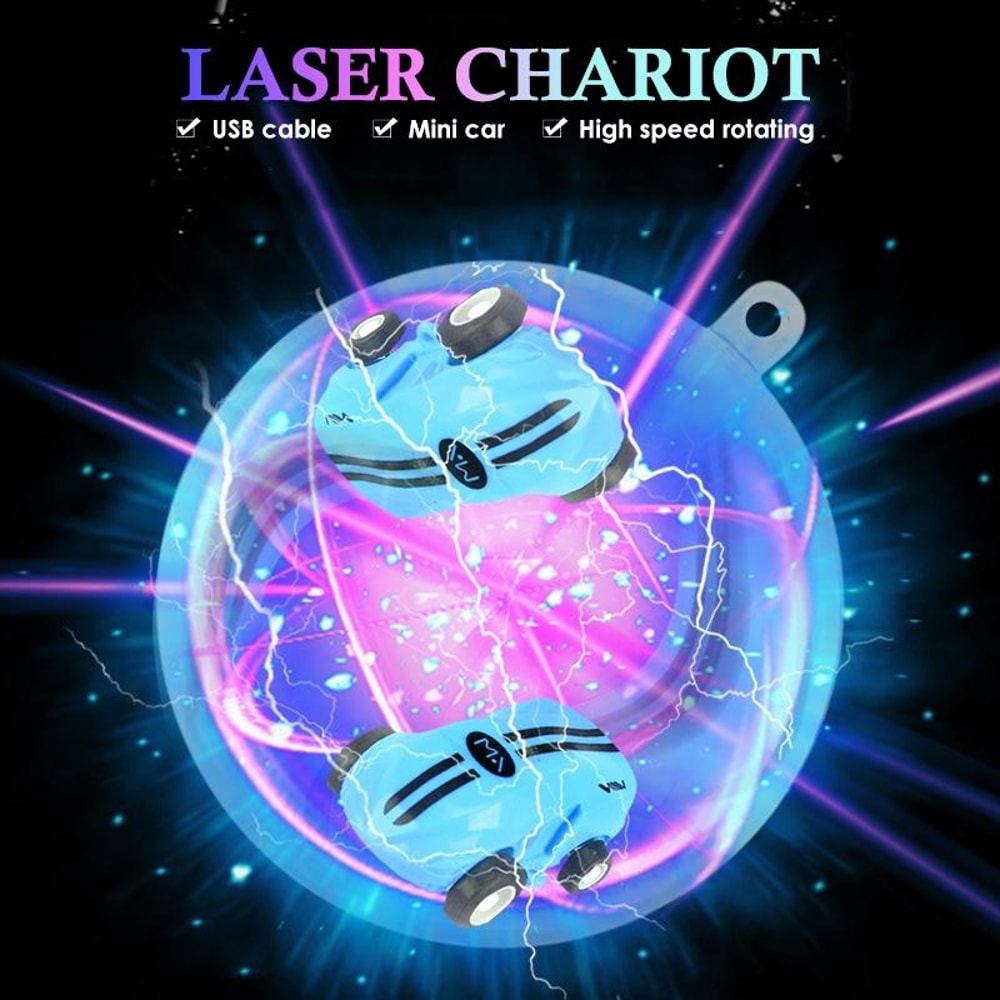 Mini High Speed Laser Racing Car Toy Stunt LED Pocket Car